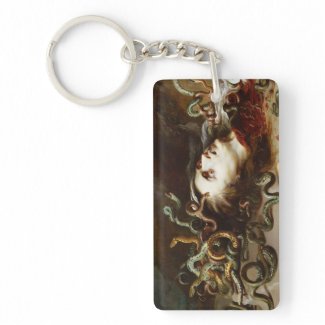 The Head of Medusa Peter Paul Rubens painting Rectangle Acrylic Key Chains