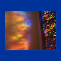 The Healing Window Stained Glass Church Postcard by ScenicEarthStudios The Healing Window Stained Glass Church Postcard