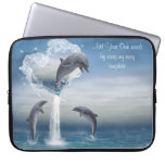 The heart from the Dolphins Electronics Bag Computer Sleeve