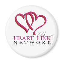 The Heart Link Network Logo magnets