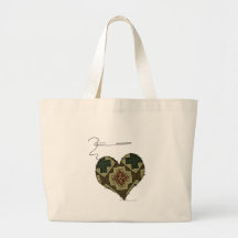 The Heart of a Scrapper Tote Bags