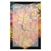 The Heart of Autumn; No Text Custom Stationery