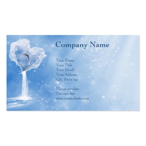 The heart of the ocean Business Cards (front side)