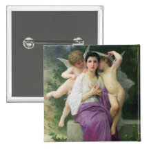 The Heart's Awakening, 1892 Pinback Button