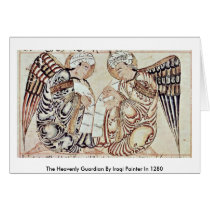 The Heavenly Guardian By Iraqi Painter In 1280 Greeting Card