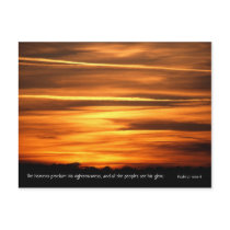 The heavens declare | v2 | Psalm 97 v 6 postcards
