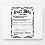 The Heavy Metal Checklist Mouse Mat