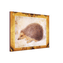 THE HEDGEHOG STRETCHED CANVAS PRINT