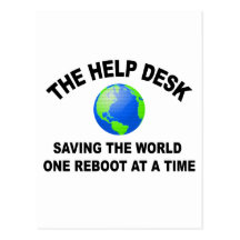 The Help Desk - Saving The World Postcards