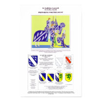 The Heraldic Table (#3) for the Irnham Branch. posters