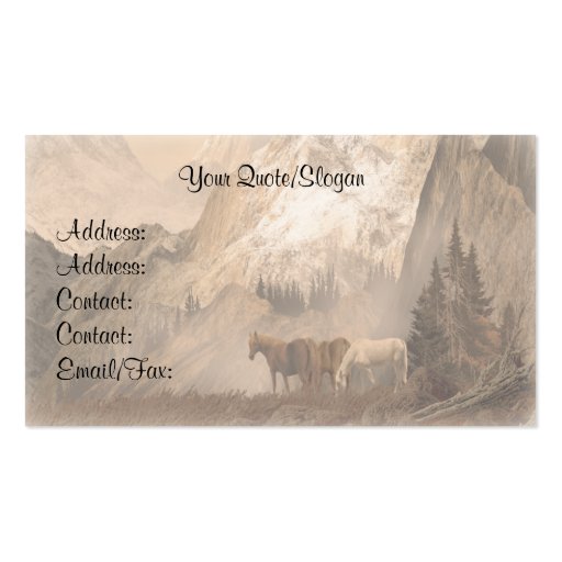 The Herd, Western Business Cards (back side)