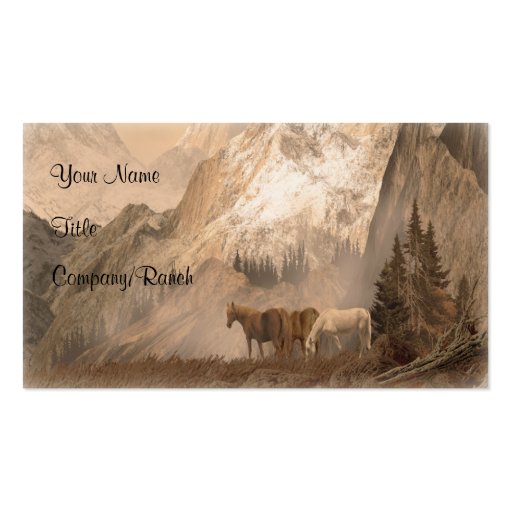 The Herd, Western Business Cards (front side)