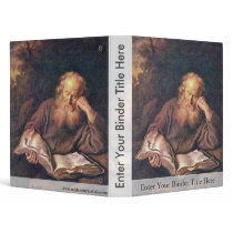 The Hermit By Koninck Salomon (Best Quality) 3 Ring Binder