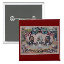 "The Heroes Of The Colored Race" Buttons
