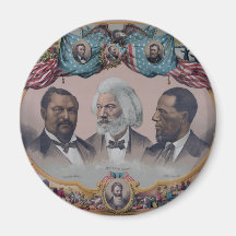 "The Heroes Of The Colored Race" Fridge Magnets
