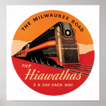 The Hiawathas Milwaukee Road Posters