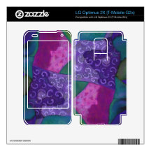 The Hideaway - Abstract Purple and Magenta Heaven LG Optimus 2X Decal