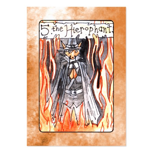The Hierophant Tarot Card Business Cards (front side)