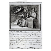 The High Church Champion and his two Seconds Greeting Card