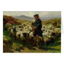 The Highland Shepherd, 1859 Card