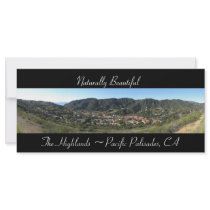 The Highlands_Pacific Palisades Panorama bookmark Custom Rack Cards