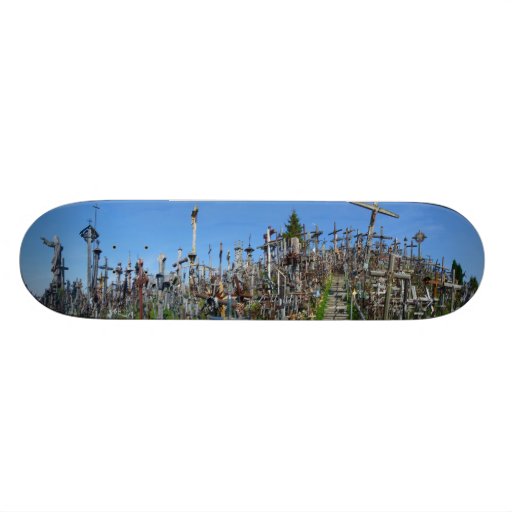 The Hill of Crosses of Northern Lithuania Custom Skate Board