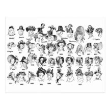 The History of Women's Hats Post Card