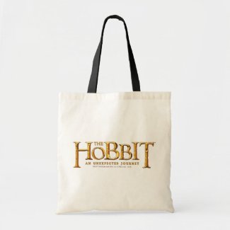 The Hobbit Logo Gold Canvas Bag