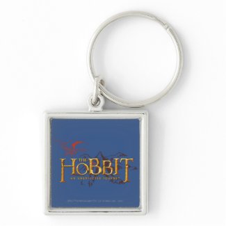 The Hobbit Logo Over Mountains Key Chain