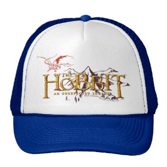 The Hobbit Logo Over Mountains Mesh Hats