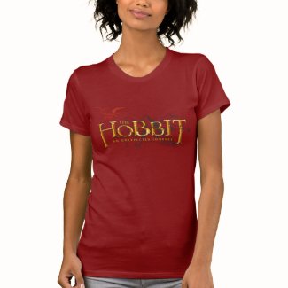 The Hobbit Logo Over Mountains T-shirt