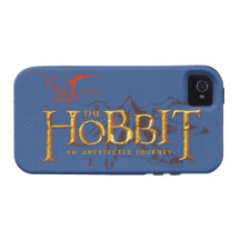 The Hobbit Logo Over Mountains Vibe iPhone 4 Case