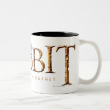 The Hobbit Logo Textured Mug