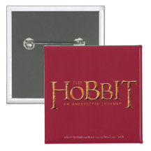 The Hobbit Logo Textured Pinback Buttons