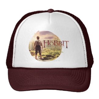The Hobbit Logo with Bilbo Back Hat