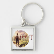 The Hobbit Logo with Bilbo Back Key Chains