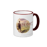 The Hobbit Logo with Bilbo Back Mug