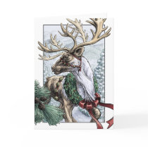 "The Holiday Courier" card (blank inside) by critterwings "The Holiday Courier" card (blank inside)