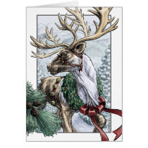 "The Holiday Courier" card with your own message cards