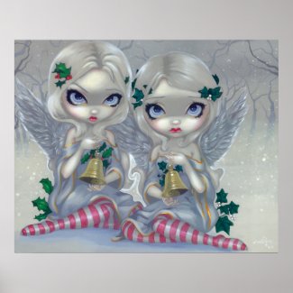 The Holly and the Ivy ART PRINT christmas fairy print