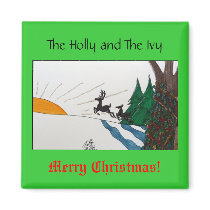 The Holly and the Ivy magnets