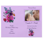 The Hollyhocks Collection Wedding Programme Flyer Design