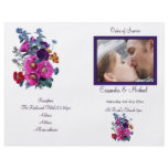 The Hollyhocks Collection Wedding Programme Personalized Flyer