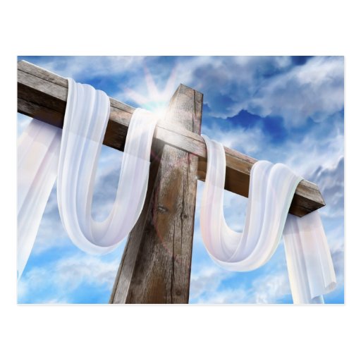 The Holy Cross - Draped In White Postcard 