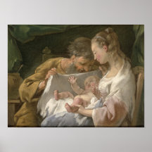 The Holy Family, 18th century Posters