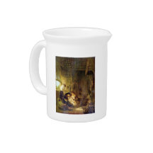 The Holy Family by Rembrandt Harmenszoon van Rijn Pitcher
