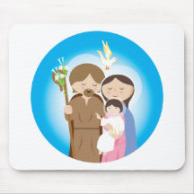 The Holy Family Mousepads