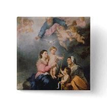 The Holy Family or The Virgin of Seville Pinback Buttons