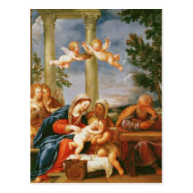 The Holy Family St. Elizabeth and St. John Postcard