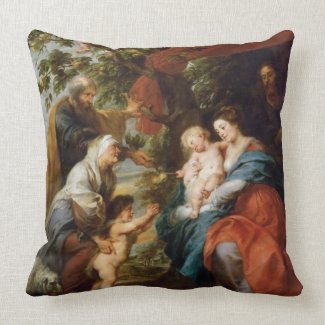 The Holy Family under the apple tree Rubens Paul Pillow
